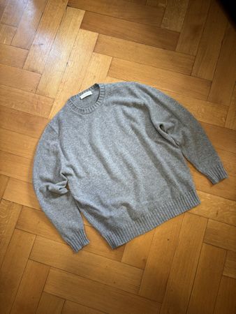 Filippo de Laurentiis Pullover grau Grösse 56 Kaschmir Wolle