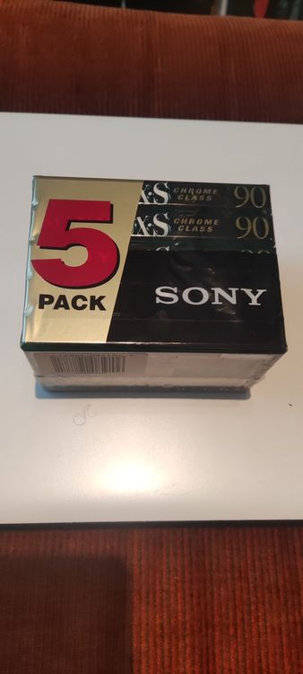 Lot de 2 cassettes audio neuves Sony Chrome UX-S- sealed