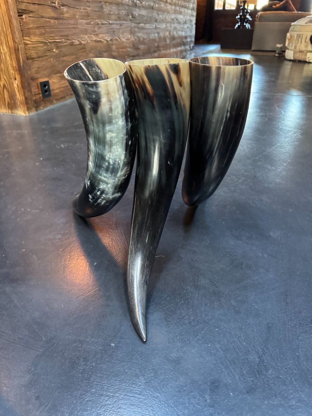 Tutte le decorazioni: Handcrafted Viking Horns with Stand – Usato da Oeschseite venduto da -Luxury-On-Line- 2