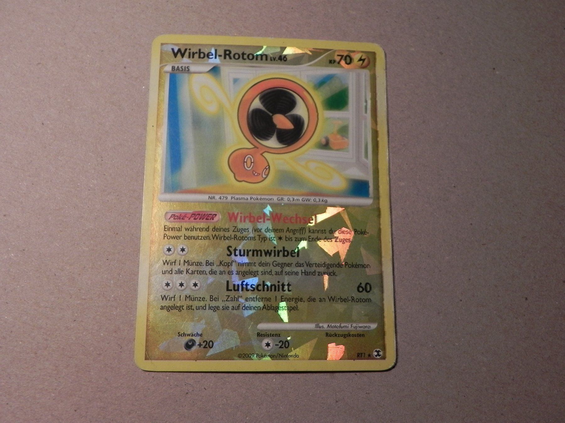 Sammelbilder & Trading cards: Holo glänzend Pokémon Wirbel-Rotom RT1 – Gebraucht aus Siebnen von krimsie