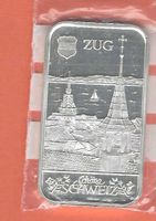 1 Oz Serie"schöne Schweiz"ZUG Altstadt& See/keineOVP/ARGOR