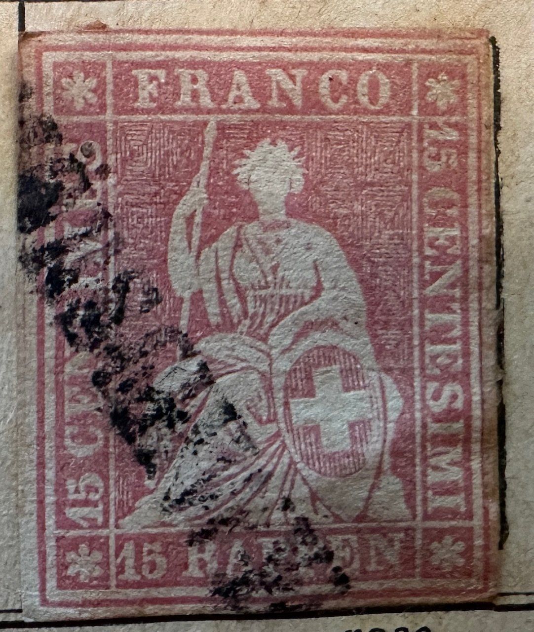 Tutti i francobolli: Seltener Strubel Briefmarke gestempelt – Usato da Weesen venduto da Sombrero22