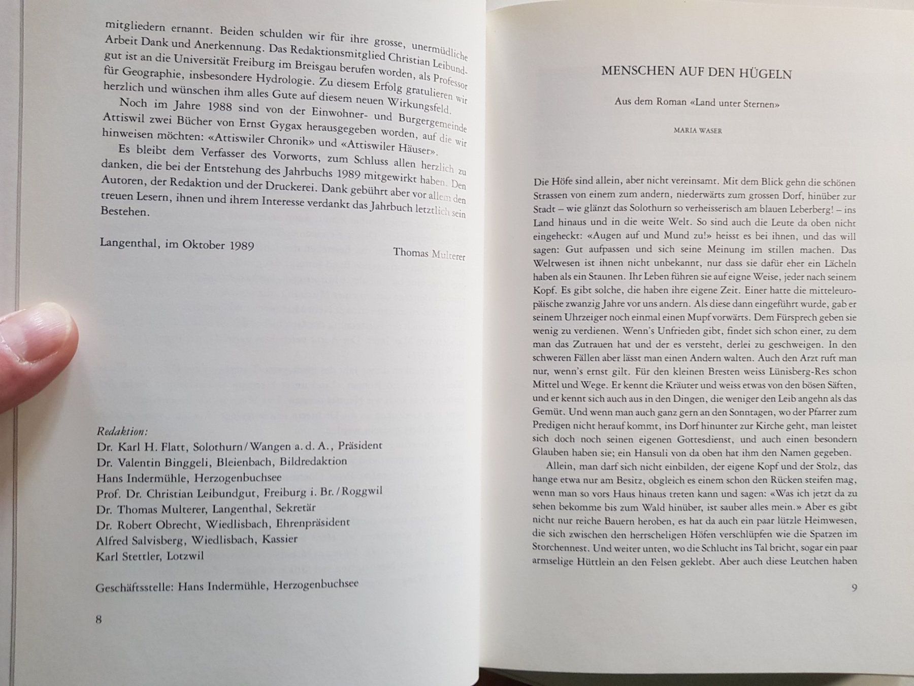 Livres: Buch: Jahrbuch des Oberaargaus 1989 – D'occasion à Walterswil BE par Lonitti 9