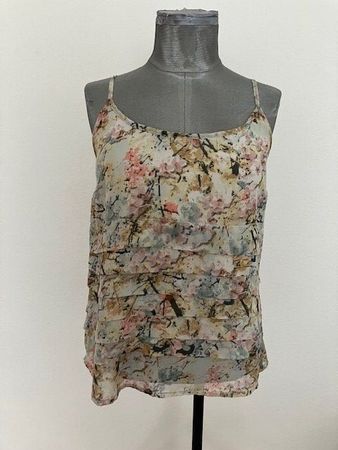Débardeur à volants motif floral ONLY T 40