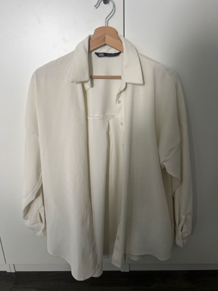 Zara Camicette: Zara Hemdbluse weiss Grösse S  – Nuovo (secondo la descrizione) da Brittnau venduto da A.Romeo