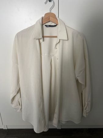 Zara Hemdbluse weiss Grösse S 