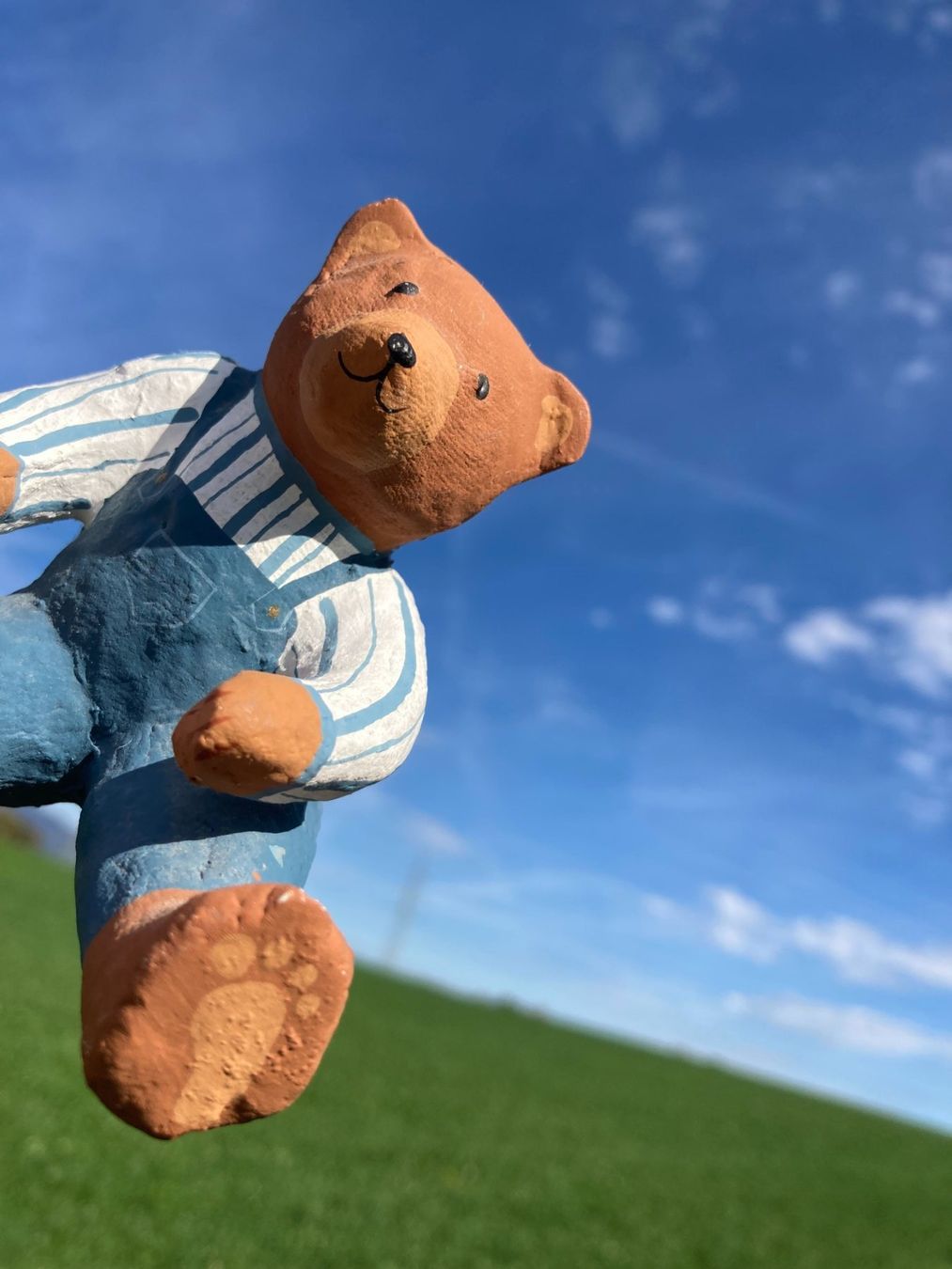 Statuette: Teddy Bär  Pappmache Vintage – Usato da Subingen venduto da ArtBead 5