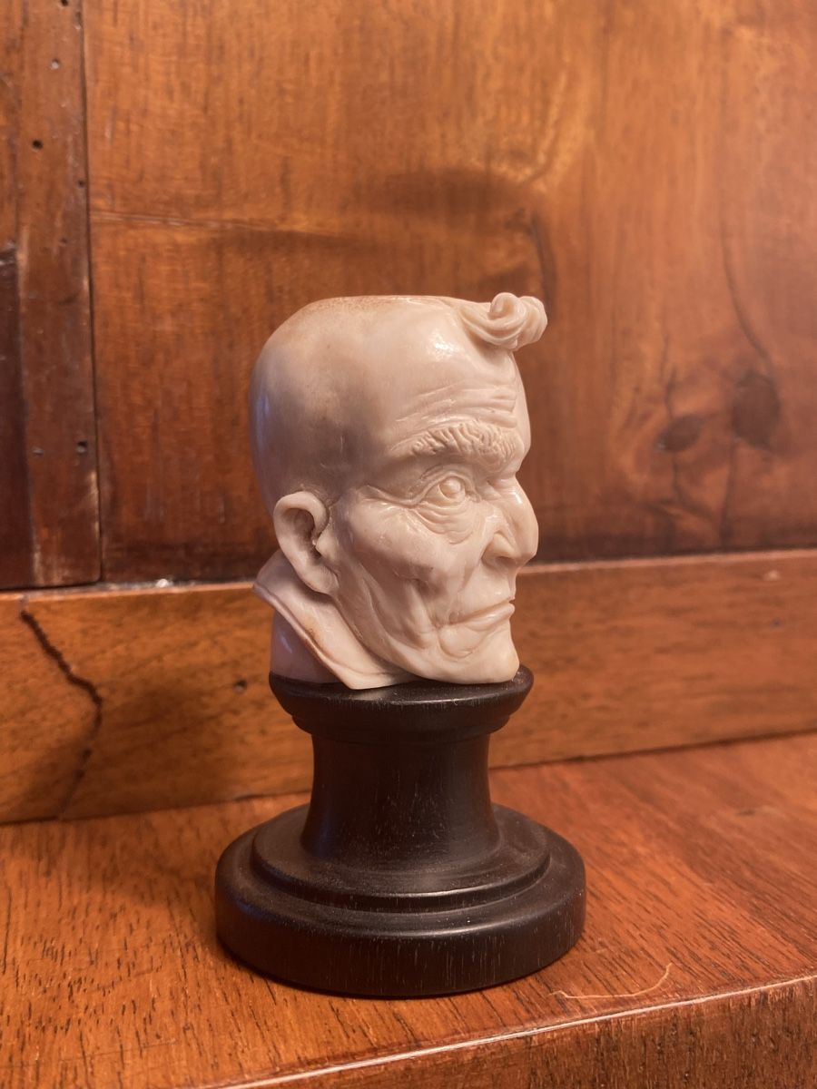 Sculture & Statue: Memento Mori Hirschhorn geschnitzt  – Usato da Berikon venduto da Samurai67ch 1
