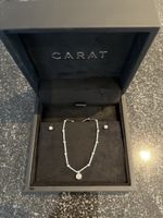 Weissgold 18 Karat Kette mit Ohrringen
