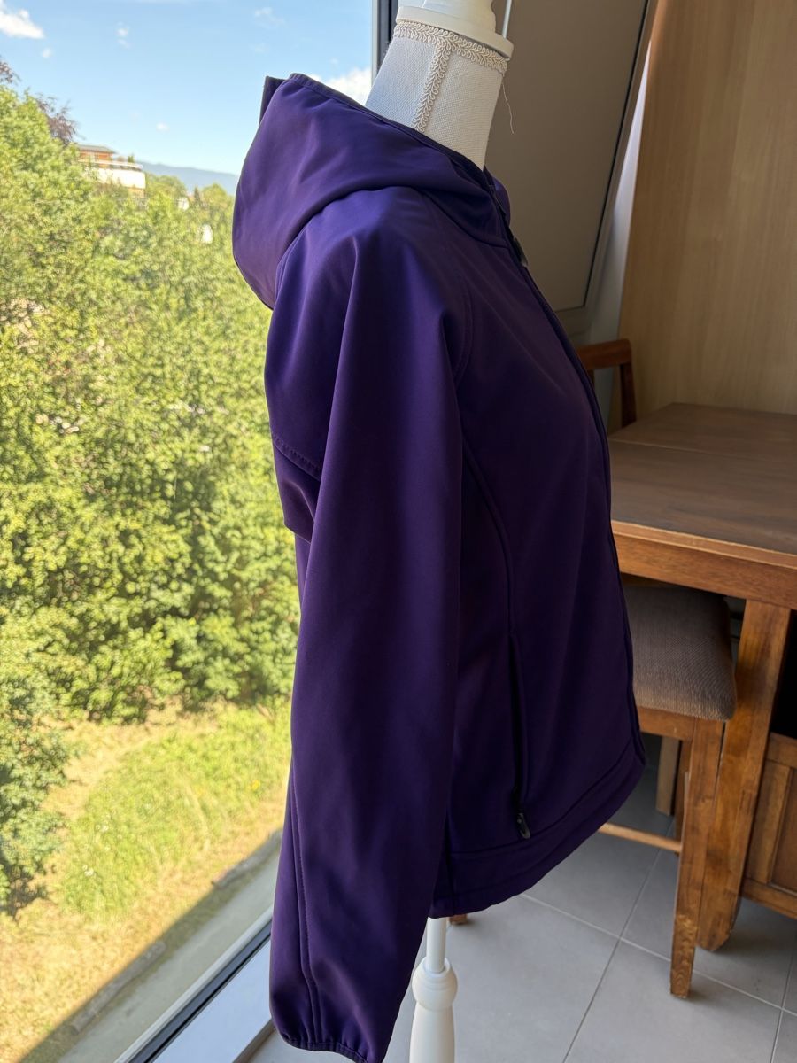 Giacche: Purple Fleece-Lined Hooded Jacket Size 42 – Usato da Nyon venduto da Deb_D39 1