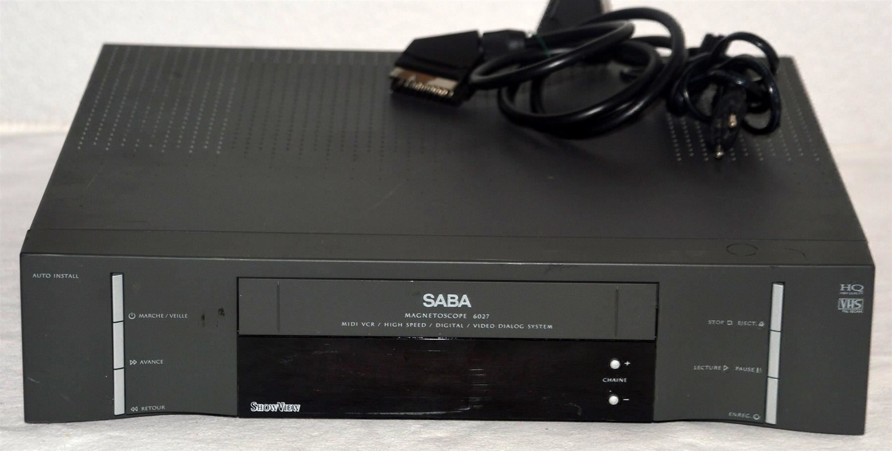 Registratori: Videorecorder VHS  Saba VR 6027 magnétoscope – Usato da Collonges venduto da arashee