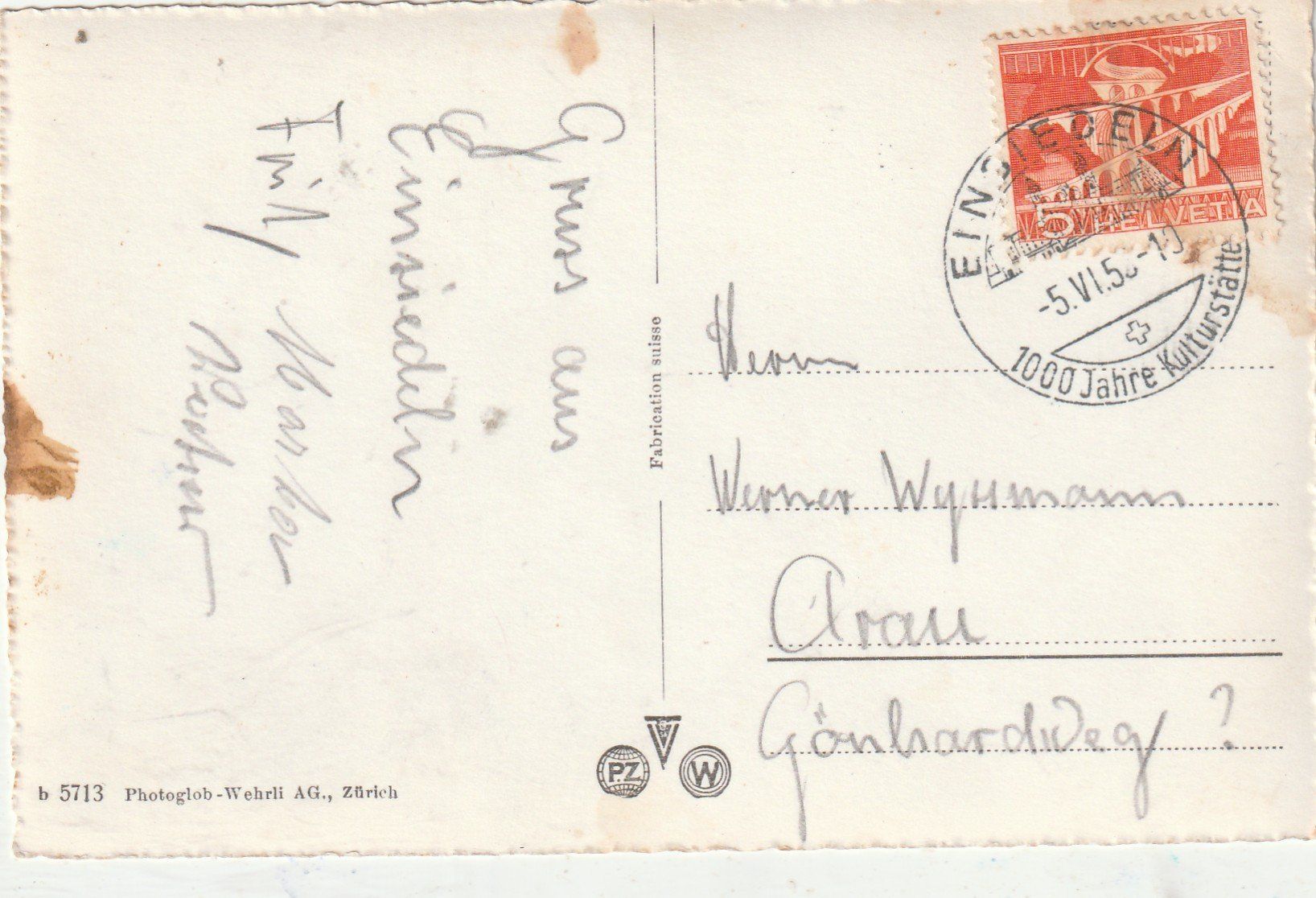 Cartes postales: Einsiedeln um 1950 – D'occasion à Lumbrein par made02 1