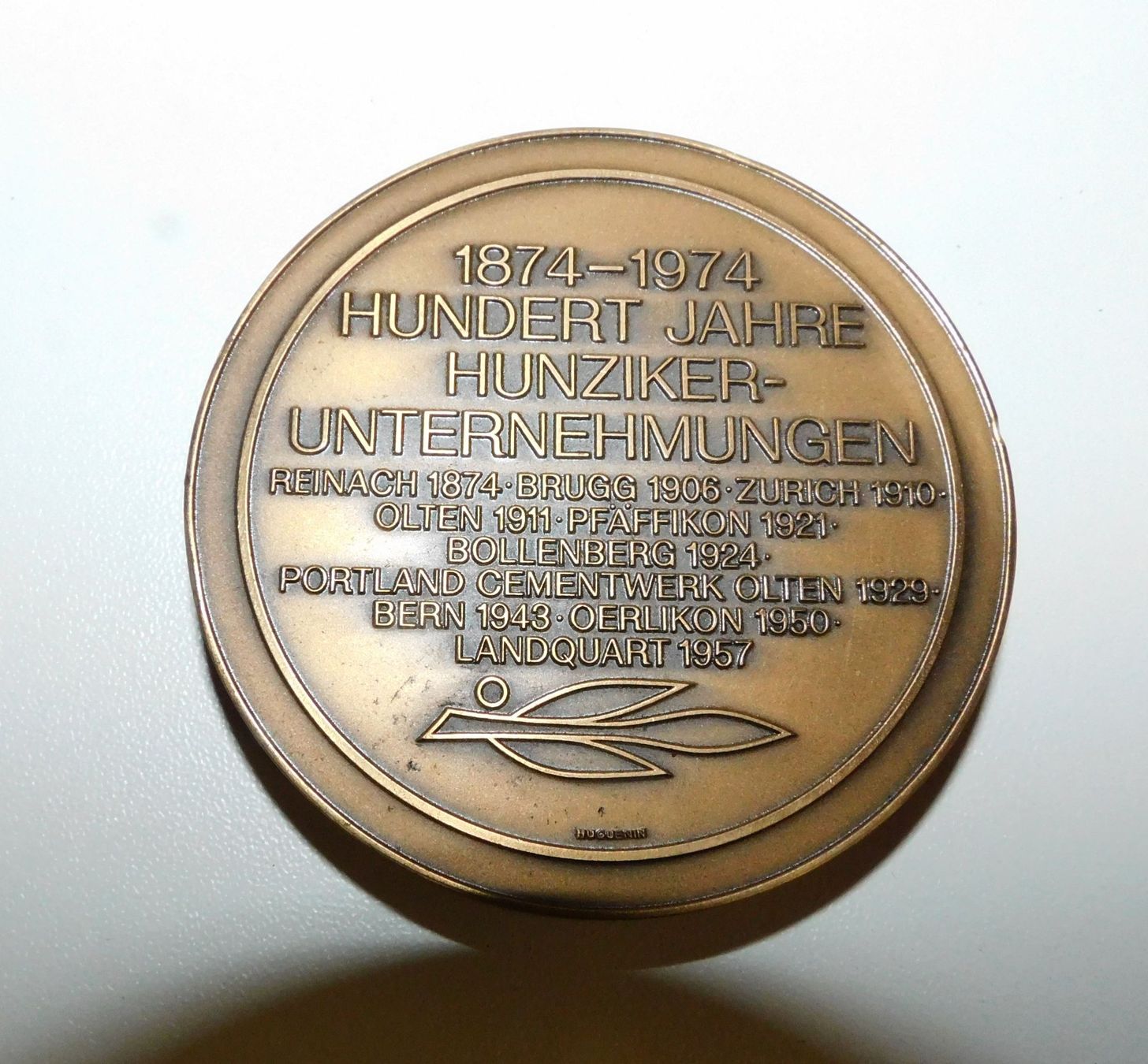 Tutte le decorazioni: Bronze Werbe Briefbeschwerer   6 cm dm  mit – Usato da Sursee venduto da 76 1