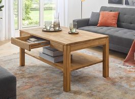 Salontisch Couchtisch SALEM Wildeiche massiv 54 cm hoch