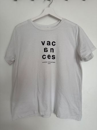 T-Shirt weiss mit Print von Opus Gr.40