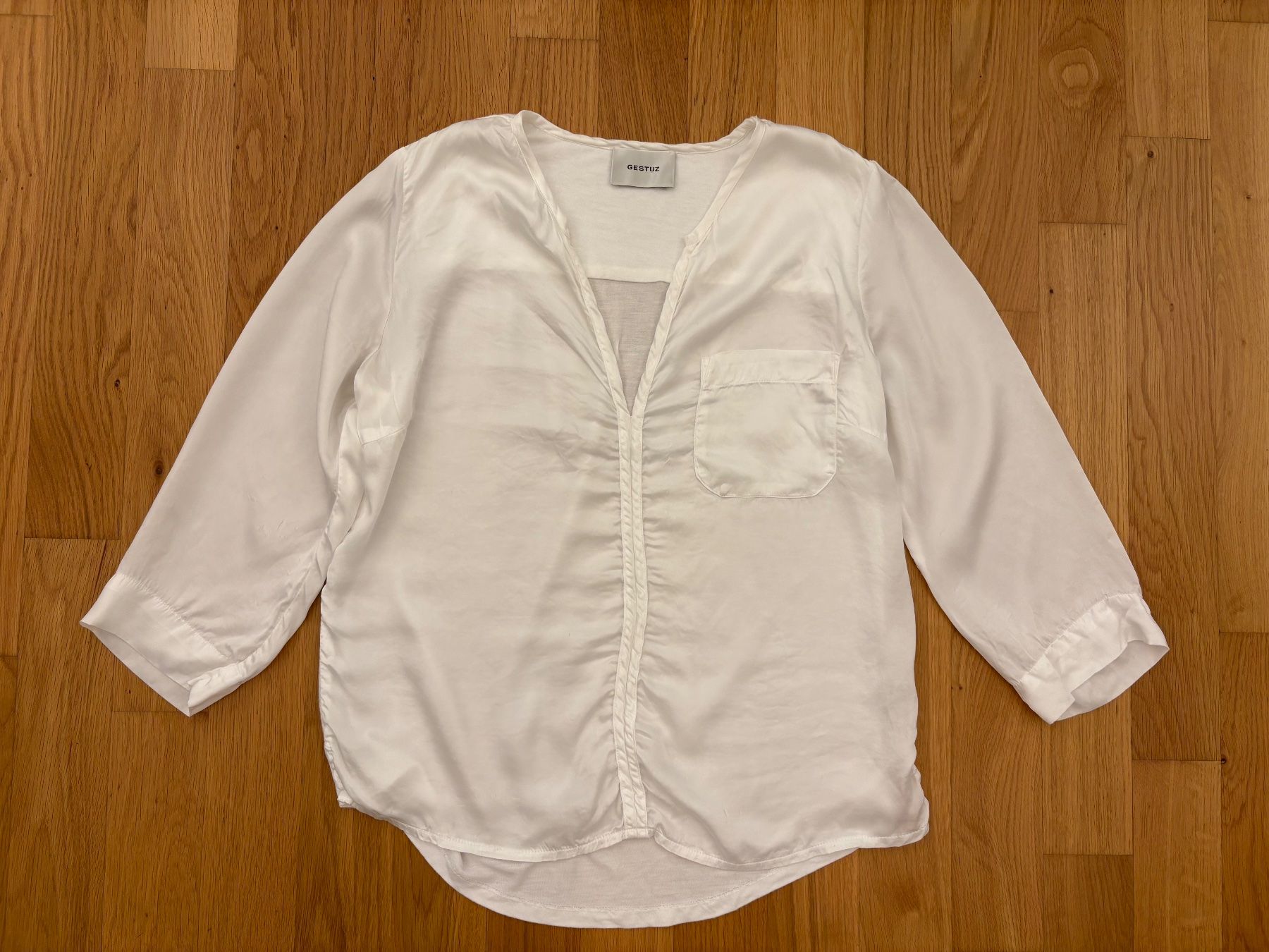Gestuz Camicette: GESTUZ - Hübsche weisse Bluse/Top, Grösse S – Usato da Zürich venduto da cassandra1504