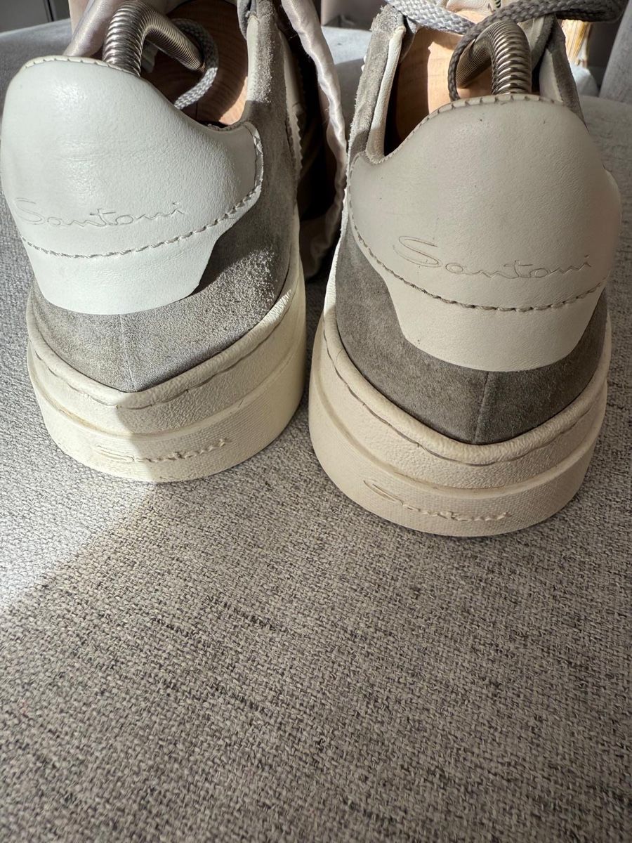 Santoni Herrenschuhe: Santoni Double buckle suede grey sneaker with box and papers – Gebraucht aus Mont-sur-Lausanne von jolieresale 7