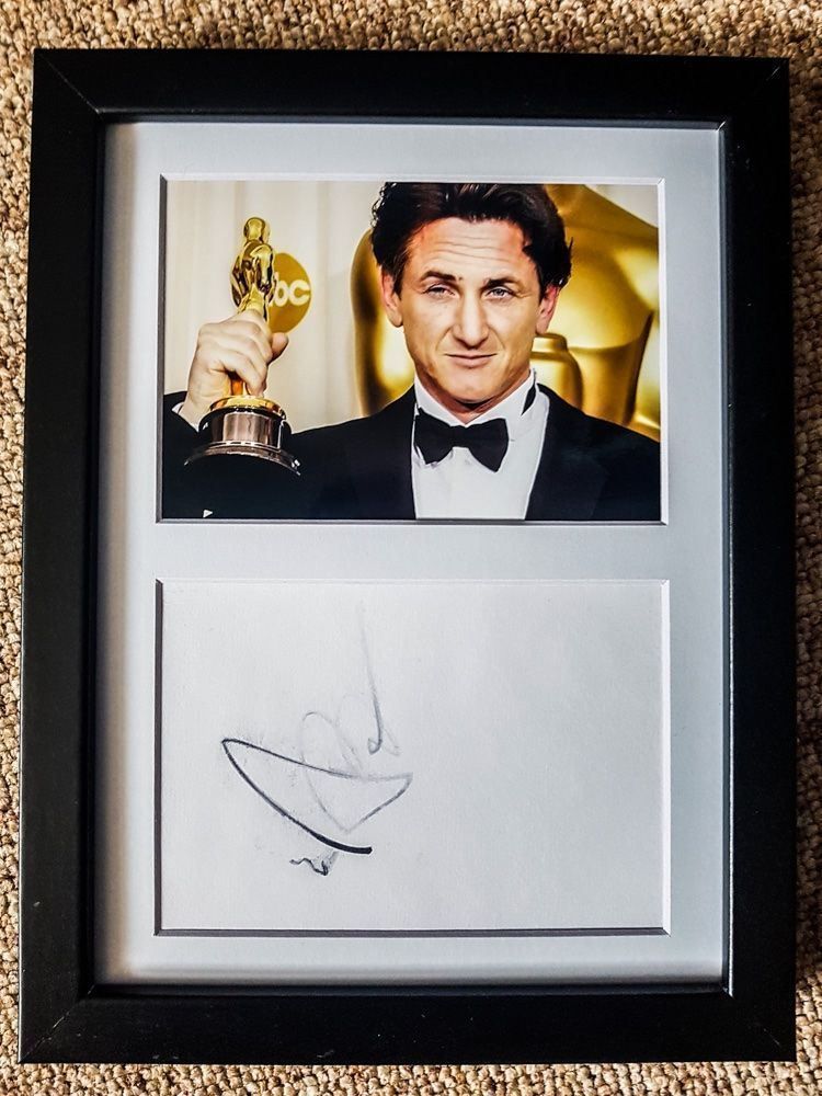 Autografi: Sean Penn - Original Autogramm gerahmt – Nuovo (secondo la descrizione) da Kaisten venduto da Simpsons4