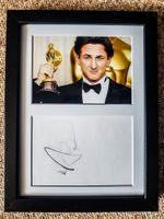 Sean Penn - Original Autogramm gerahmt