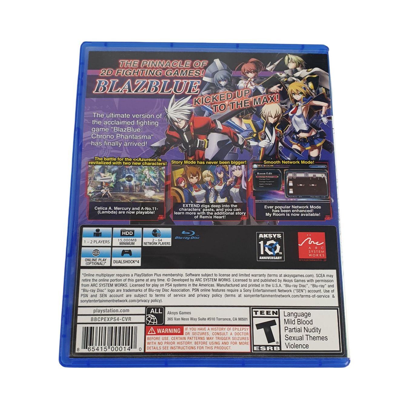 Giochi: BLAZBLUE Chrono Phantasma Extend PS4 – Usato da Wangen b. Olten venduto da Restwert_Wangen 1