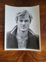 Foto Robert Redford Schwarz-Weiss Vintage Porträt Presse 