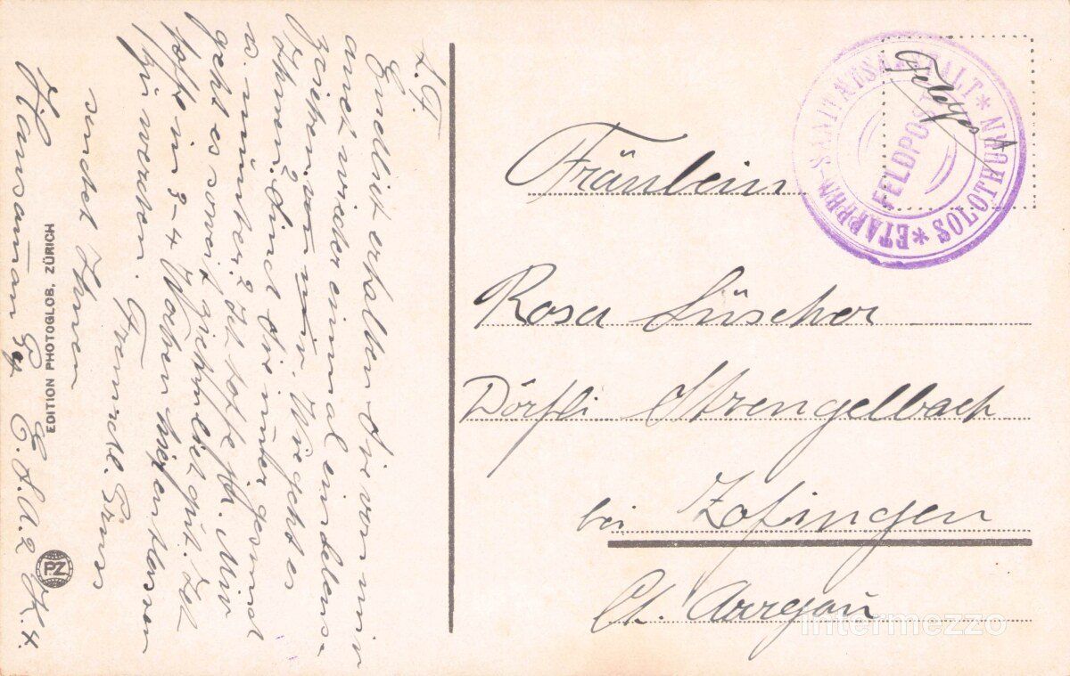 Cartoline postali: Solothurn // ca. 1910 Kathedrale 3 Brücken – Usato da Basel venduto da intermezzo12 1