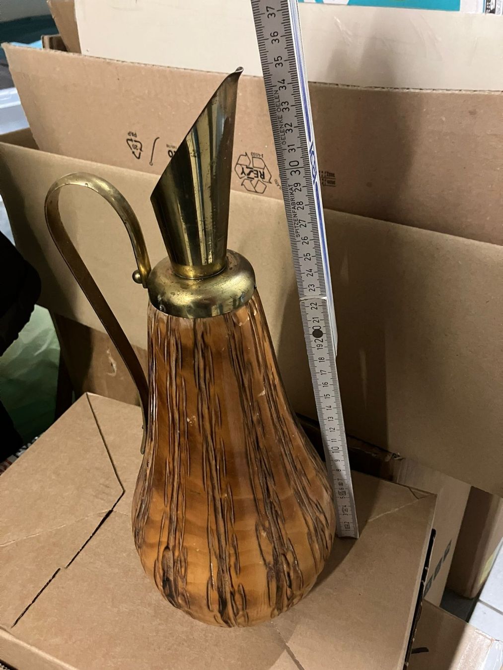 Caraffe: Caraffa in legno e metallo – Usato da Melano venduto da H-Sara 1