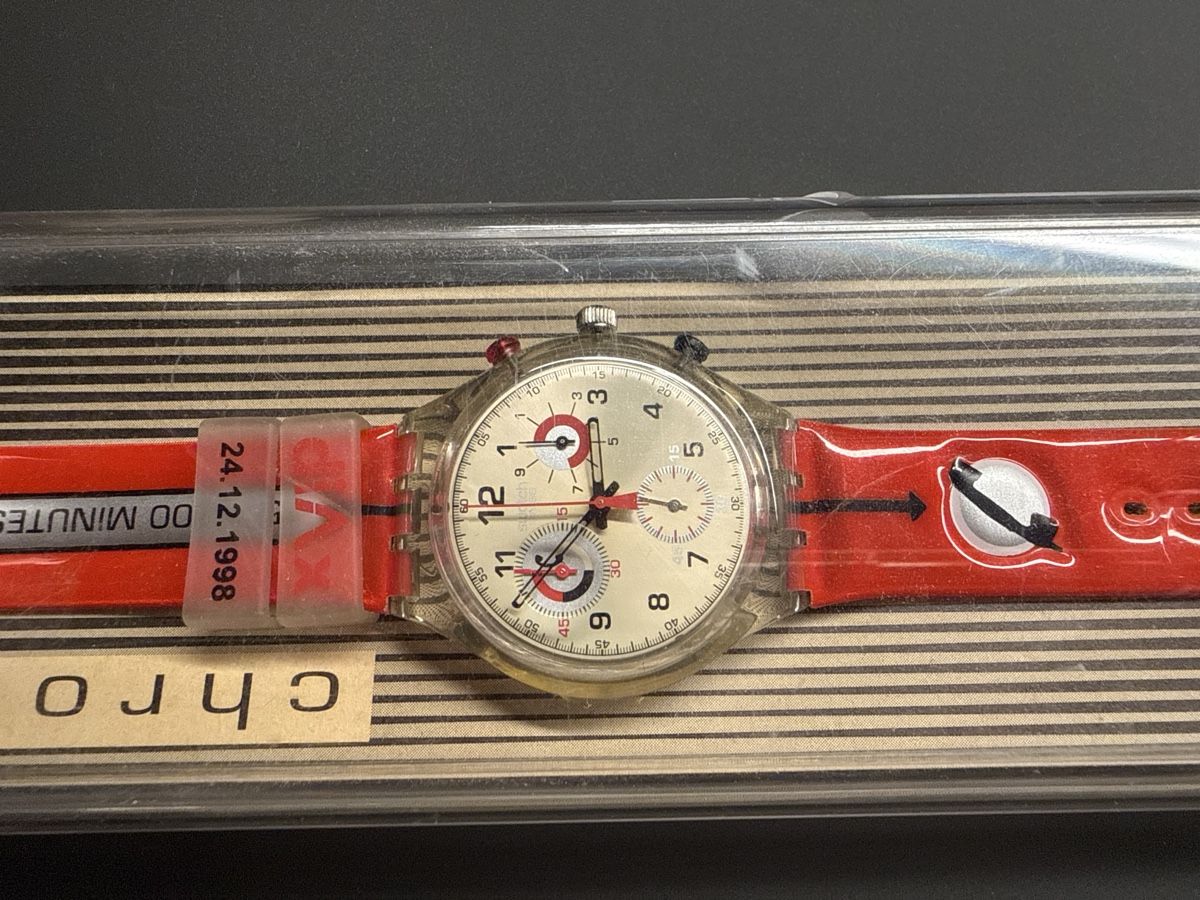 Swatch Orologi: Swatch Chrono Uhr rot, Diax Edition – Usato da Lufingen venduto da Hafula 3