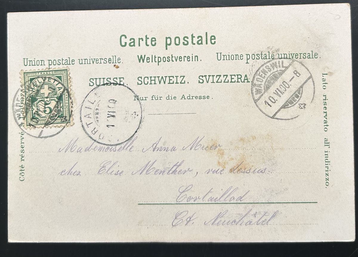 Cartoline postali: Gruss aus Wädenswil Litho  – Usato da Horw venduto da Tellbub 1