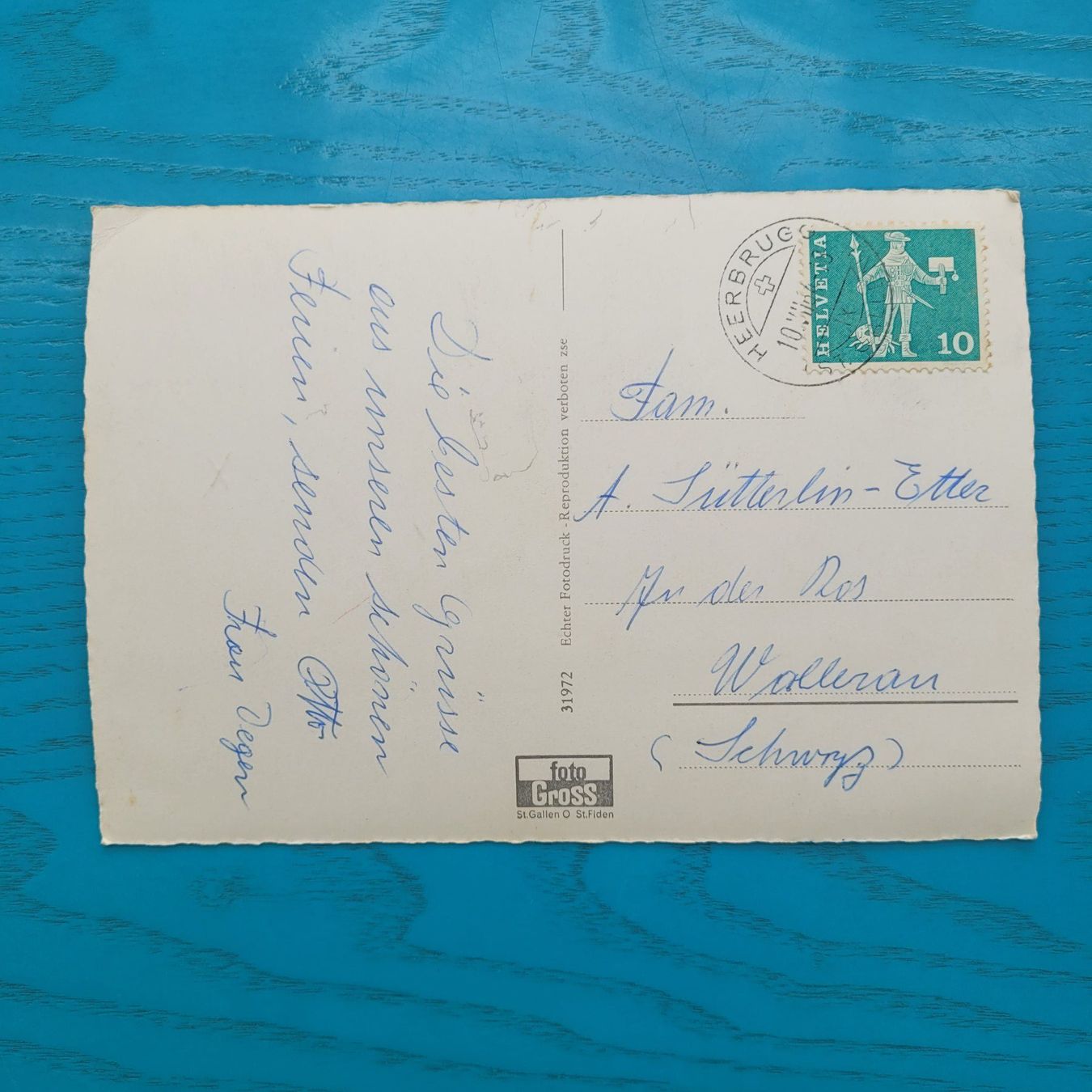 Cartoline postali: BERNECK ( SG) , Rathausplatz – Usato da SCHÜBELBACH venduto da CoKaHa 1