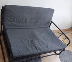 Canapé lit 2 places IKEA
Convertible, Knisa gris foncé/nir