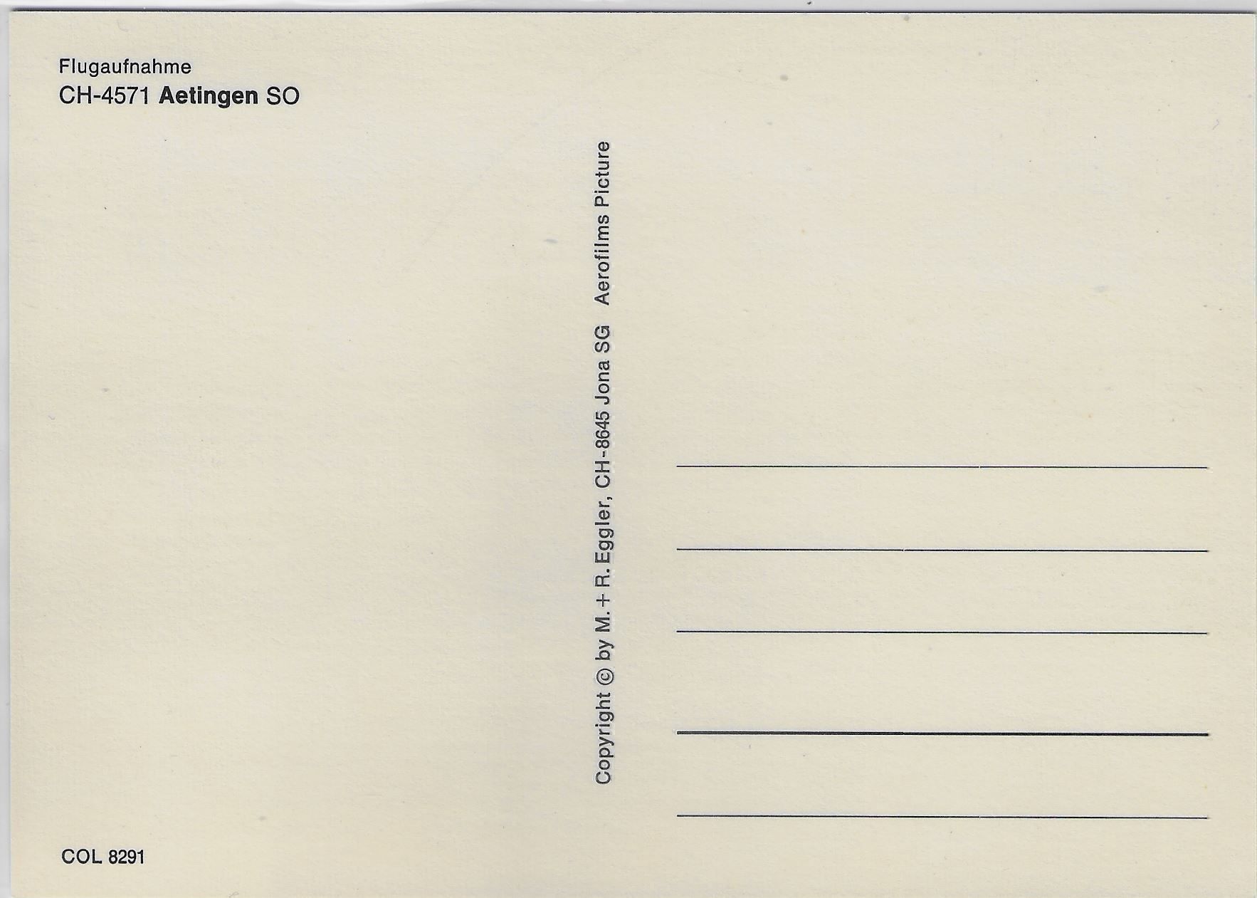 Cartoline postali: Flugaufnahme Aetingen SO – Antico da Ettingen venduto da Kartenplanet 1