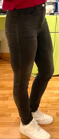 Jean Skinny noir taille haute Femme, Tally Weijl