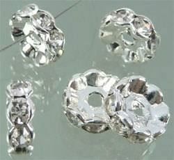 Perle (finte): Metall Rondelle Strass transparent 12mm – Nuovo (secondo la descrizione) da Alpnachstad venduto da perlengaby