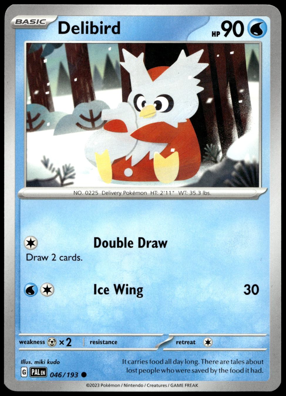 Pokémon Carte collezionabili: Pokémon Delibird 046/193   SV02 Paldea Evolved – Usato da Le Mouret venduto da PokemonCards_CH
