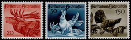 Liechtenstein Jagd Serie I - postfrische Tier Motiv Serie