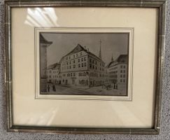 Original Stich “Haus zum Löwen” Baden Weite Gasse
