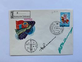 Weltraum Sojus T-39 Startbeleg 22.3.81 mit Crew OU