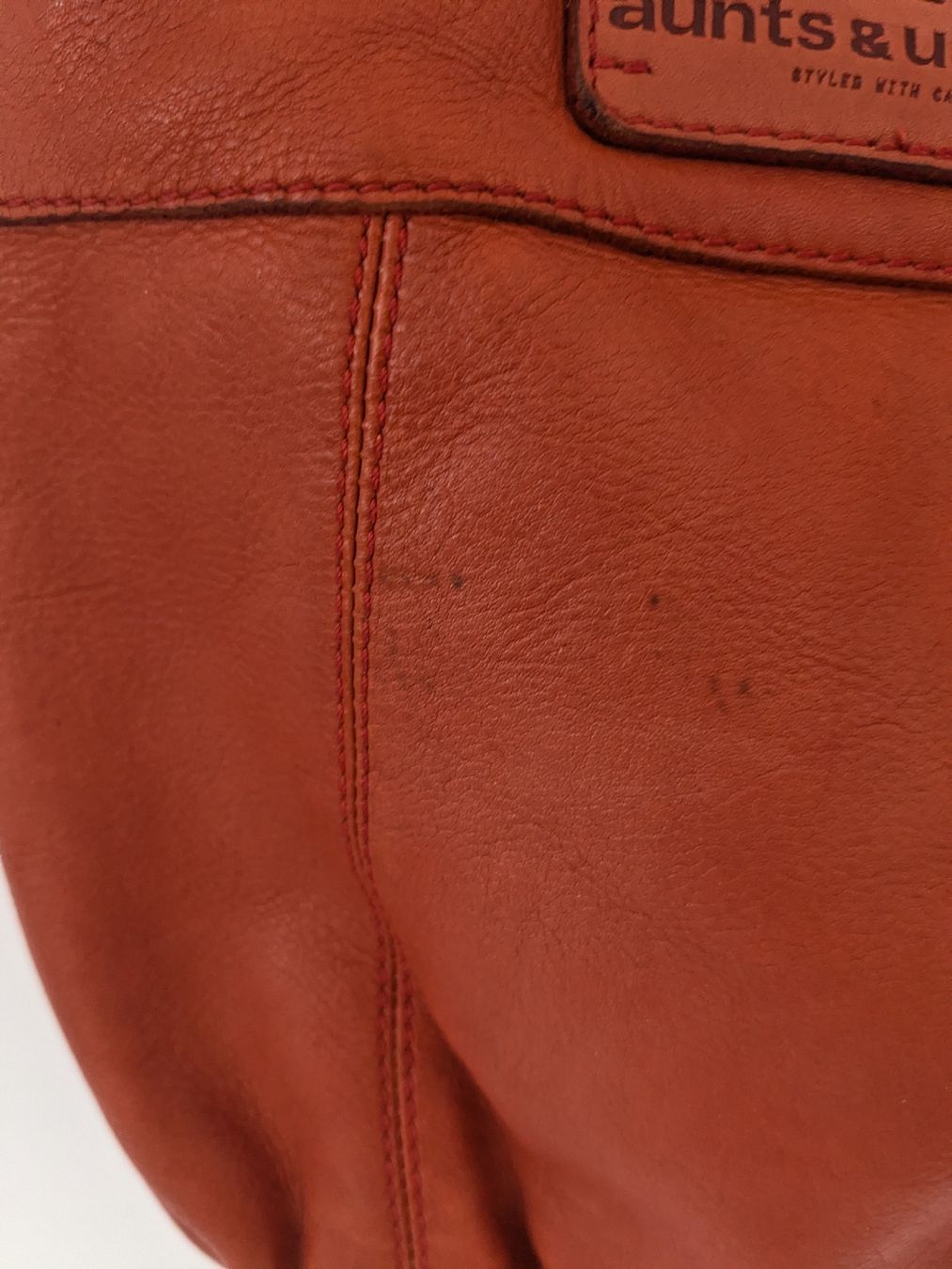 Aunts & Uncles Borse da donna: Tasche aunts & uncles Leder orange  – Usato da Rorschach venduto da olg_5qq2 3