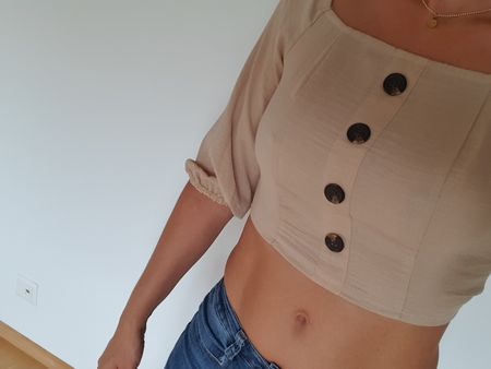 Crop Bluse, XS