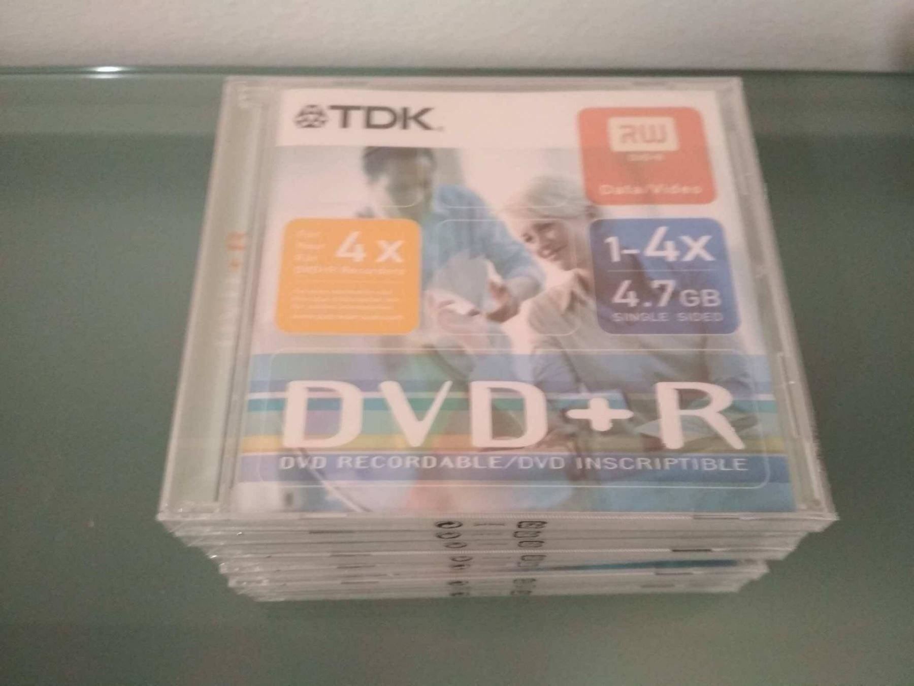 CD & DVD-Rohlinge: TDK DVD+R 4.7GB 1-8x - 8 Stück – Neu und originalverpackt aus Bäch SZ von Swissy46