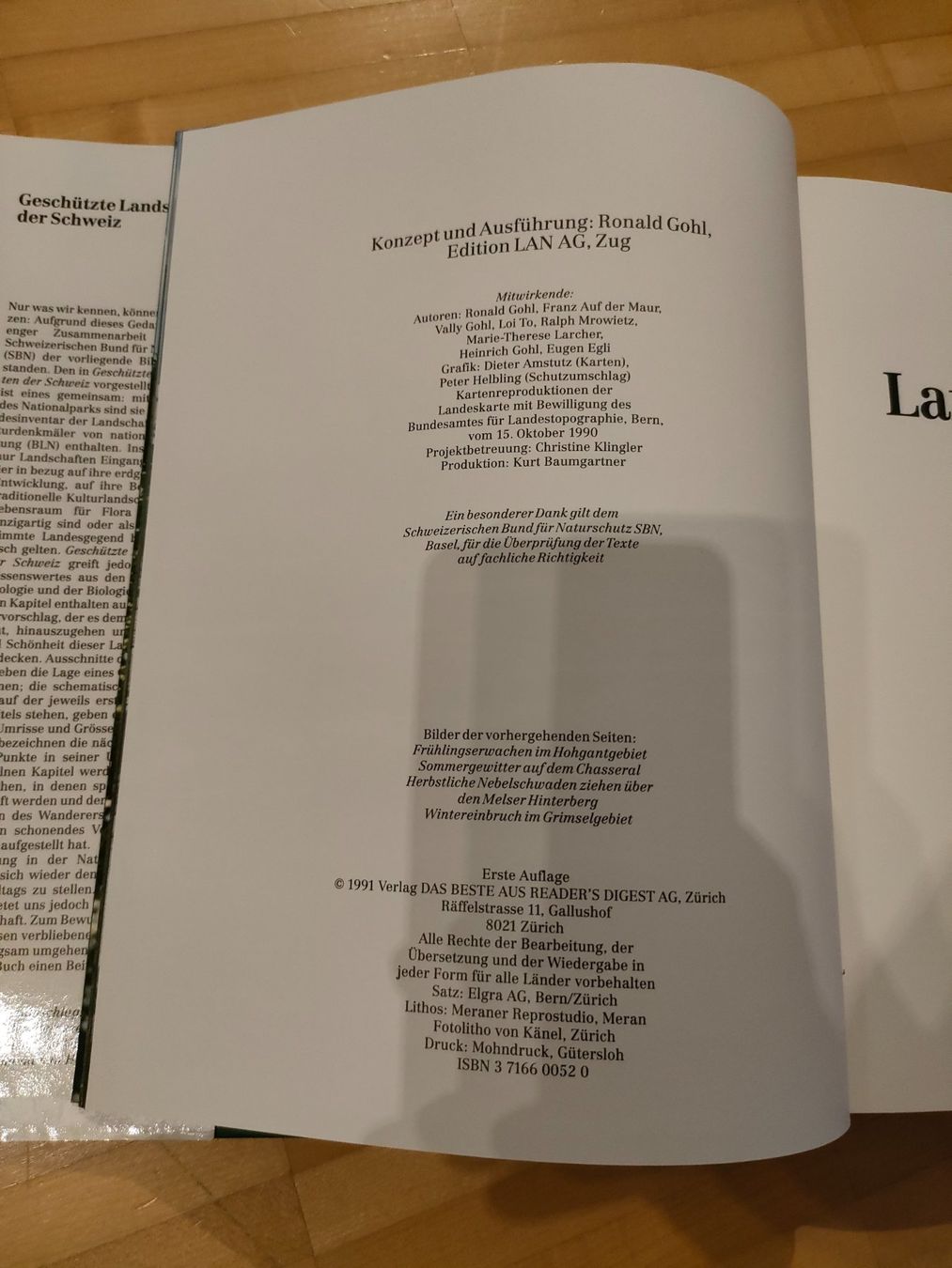 Libri: Buch: Geschützte Landschaft der Schweiz – Usato da Wiesendangen venduto da s_er 3