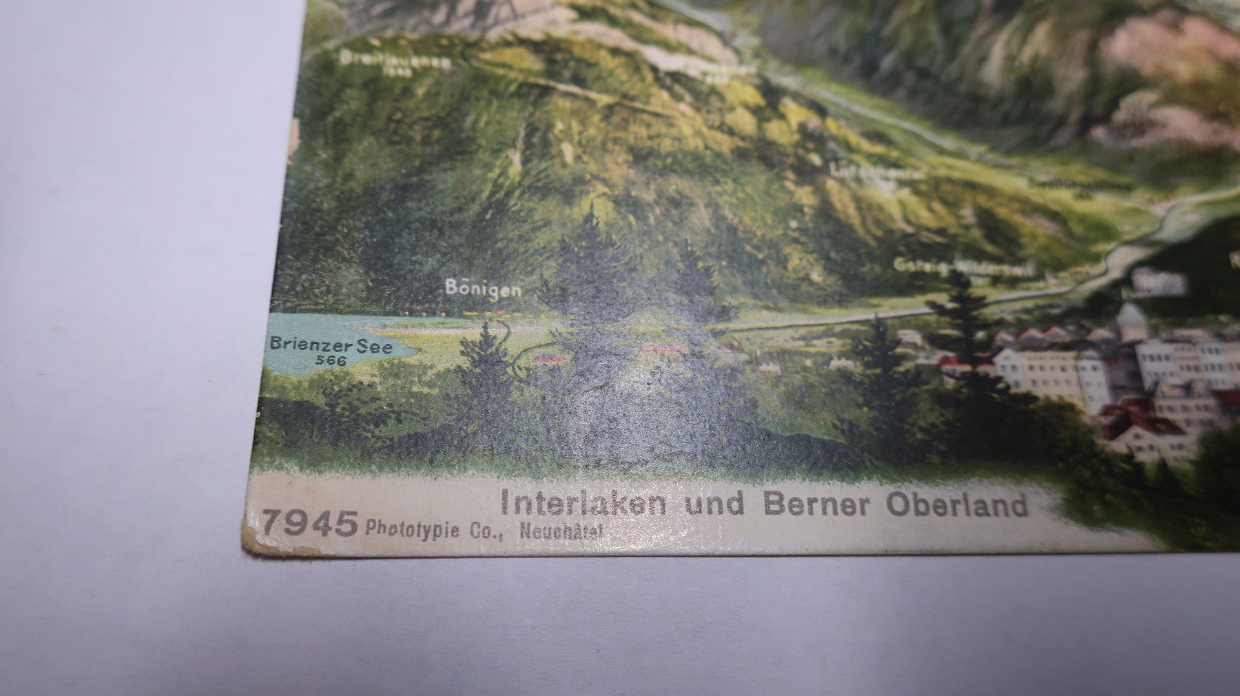 Cartoline postali: Interlaken und Berner Oberland Panorama 1906 – Usato da Cormoret venduto da Pascalll2001 2