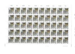 Helvetia 1986 0,30 Diligence postale bloc 50 timbres neufs