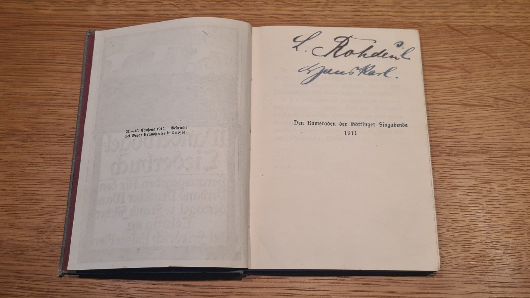 Bücher: Antik Wandervogel Liederbuch von 1911 – Gebraucht aus Winterthur von stufaphi 2