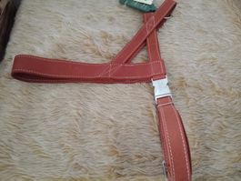 Hunter Norweger Hundegeschirr aus Nubukleder XL braun