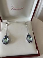 Boucles d'oreilles Baccarat en cristal et argent 925