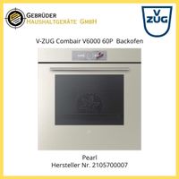 V-ZUG Combair V6000 60P 2105700007 Backofen Pyrolyse, Pearl
