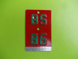 Velonummer / Fahrradnummer BS 86 ... zum 40. Geburtstag !