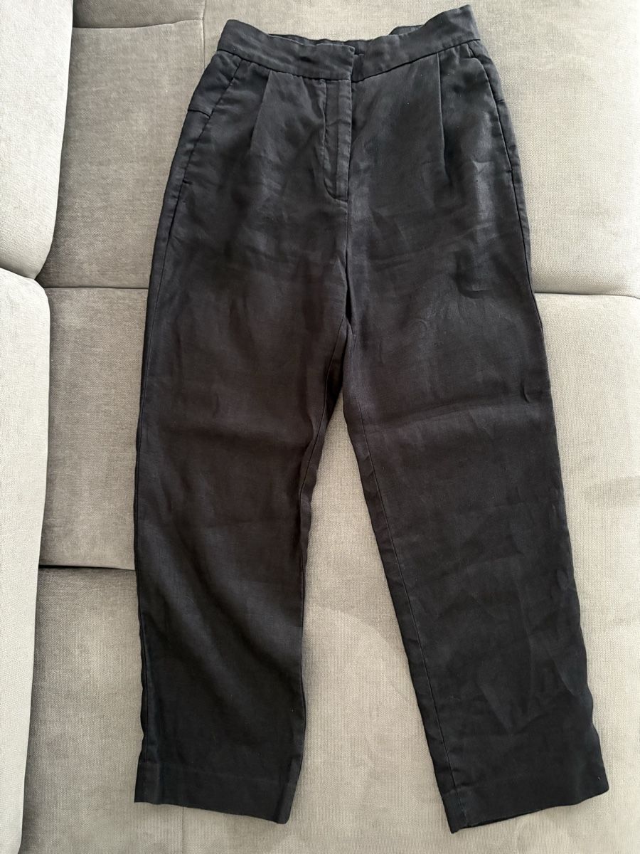Massimo Dutti Pantalons: Massimo Dutti Leinenhose schwarz Gr. 34 – D'occasion à Wimmis par rimnakit